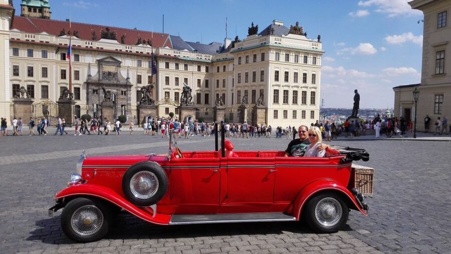 Prague: Vintage Car Ride and Walking Tour - Getting Picked Up in Prague and Starting in a Vintage Car