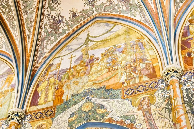 Prague Vyšehrad Audio Guide and St. Peter and Paul Basilica Entry - Statue of Libuse and Premysl: myth meets named history