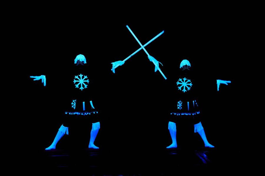 Prague: WOW Show Black Light Theater - How the seating works, and the tip that actually matters