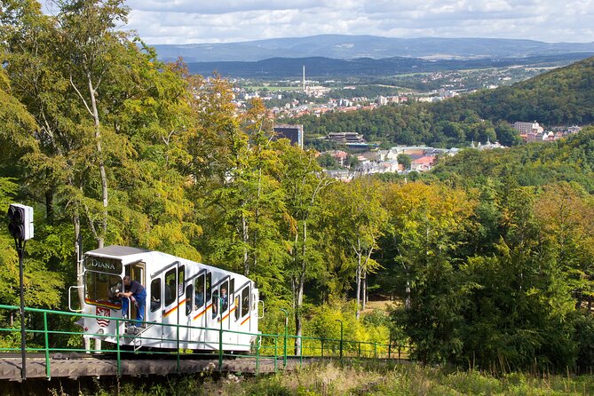 Private Full-Day Tour to Karlovy Vary from Prague All Inclusive - Funicular to Diana Observation Tower for Real Views
