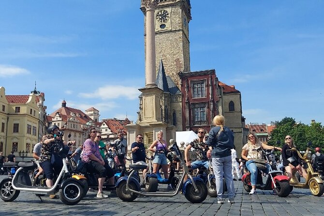 Private live-guided E-Scooter TOURS around Prague - Prague Castle zone: Hradčany Square, the castle, and St Vitus Cathedral