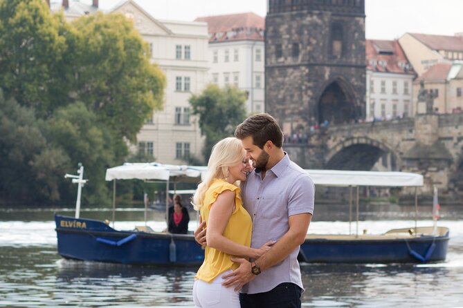 Private Photoshoot Tour in Prague - Stop 2: Karlova Street, a narrow building detail, then toward Charles Bridge