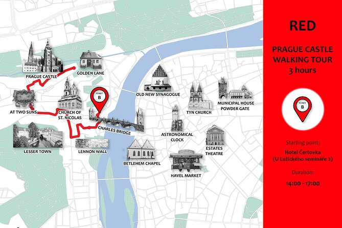 Private Walking tour: From Charles Bridge to Prague Castle - Alchemy at Jánský vršek: stories you can picture as you walk