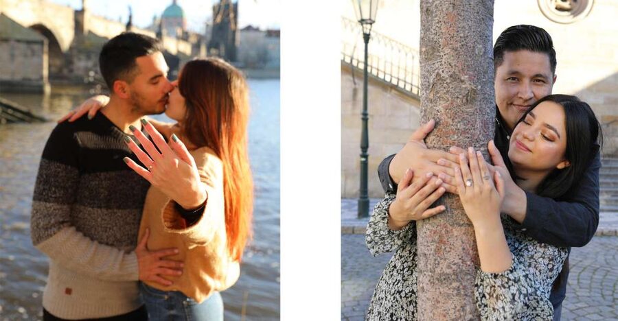 Professional photoshoot at Charles Bridge & Kampa island - Charles Bridge: portraits plus real Prague context