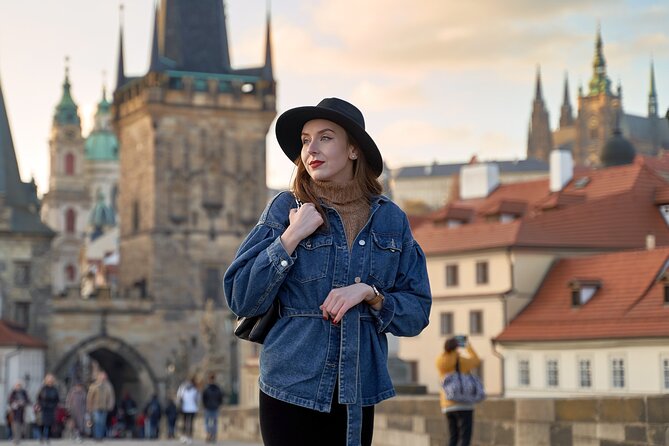 Professional photoshoot at Charles Bridge Prague - What the Photographer Brings, Including Polina’s Spot-Savvy Approach