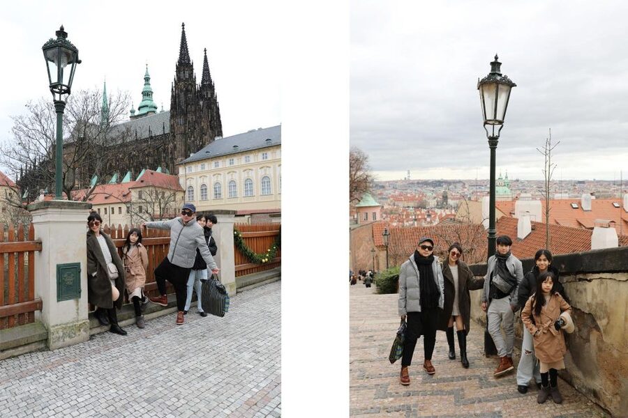Professional photoshoot at Prague Castle - Where the photographer takes you: Castle stairs, Hradčany Square, courtyards, Powder Bridge