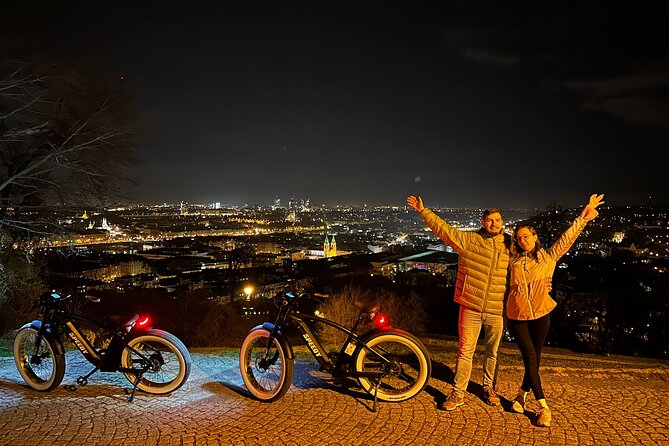 Retro Style E-Bike Night Tour in Prague - Live Guided - Strahovsky Klaster, a Church Stop, and Monastery Beer