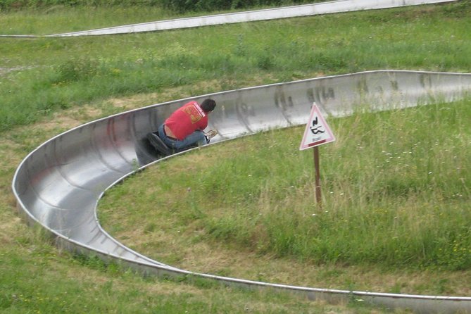 Ride a Bobsled in Prague - The safety briefing and how the brake controls your speed