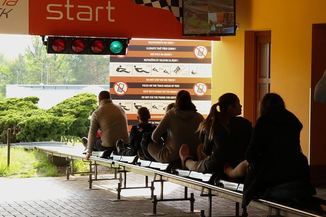 Ride a Bobsled in Prague - The figure-eight run: turns, humps, and up to 62 kph