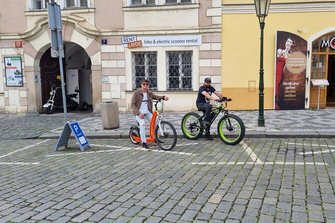 Scenic Panoramic views e-Scooter/ eBike Guided Tour of Prague - Strahov monastery stops and the Jewish Quarter, what you can and cannot do