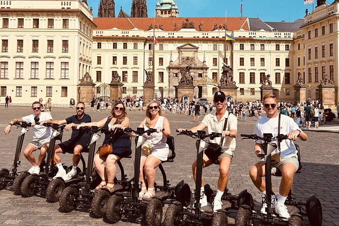 Scooter tours to Prague Castle and views. - Stop at the Vltava River bay: quick views and a hands-on moment