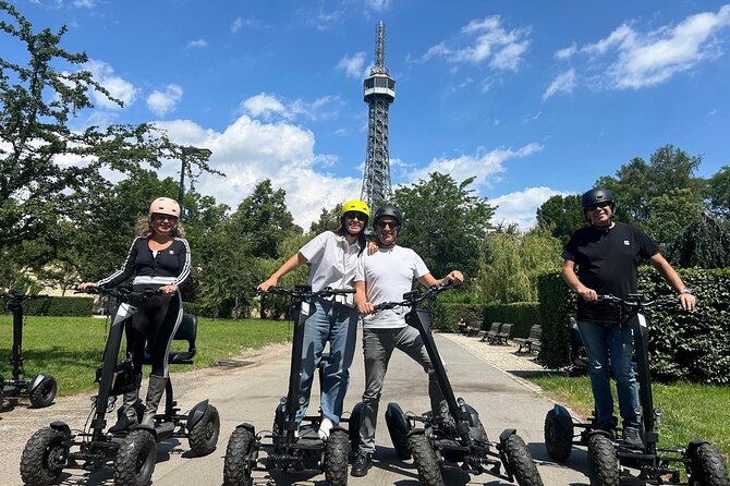 Scooter tours to Prague Castle and views. - The scooter ride setup: helmets, practice, and a safer pace