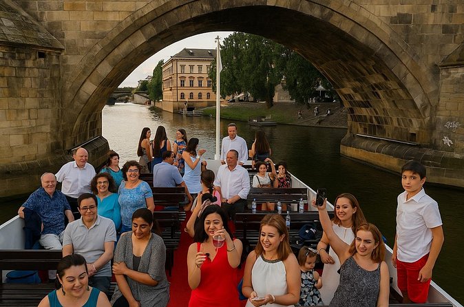 Shared Prague Vltava Boat Trip with drinks included - Old Town and Lesser Town: architecture along the riverbanks