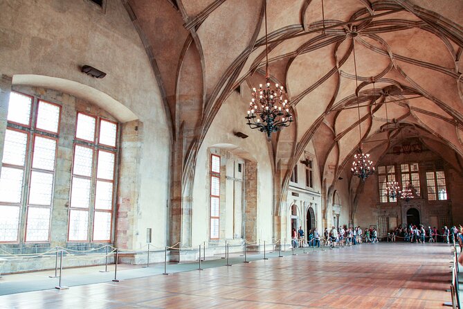 Skip the line: Prague Castle Interiors Tour with Local Guide - St. George’s Basilica: fresco fragments and the double staircase
