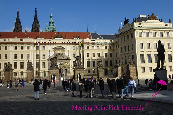 Small-Group Tour of Prague Castle with a local guide - Starting at the Masaryk statue, then stepping into the courtyards first