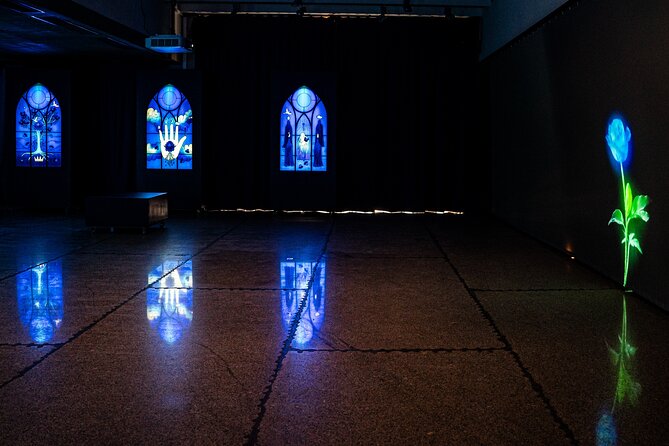 Spiritual Prague: An Exhibition - The blue flower theme: what the color system is trying to do