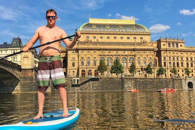 Stand-Up Paddleboarding on the Vltava River in Prague - Entering Prague From Vyšehrad: The Start Line at Yacht Club CEREPodolské