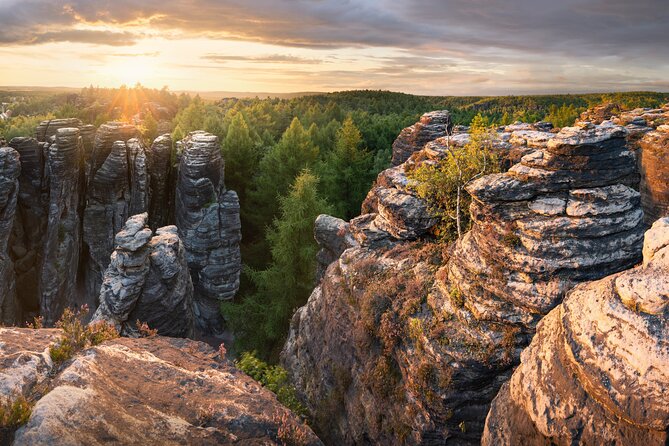 Stunning Views of Bohemian Switzerland: Gate, Tisa Rocks, Bastei - Bastei Bridge and Neurathen, Elbe canyon views in Germany