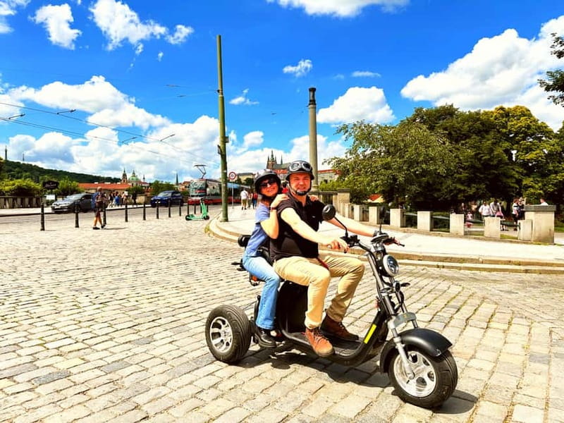 The Best ❤️ Trike Prague city tour live guided in English - Starting at Maltézské náměstí, near the Japan embassy