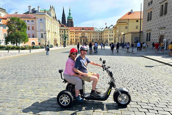 The Highlights of Prague on eBike or electric Scooter - Lennonova zed, Kampa Island, and the Cerny crawl as your warm-up loop