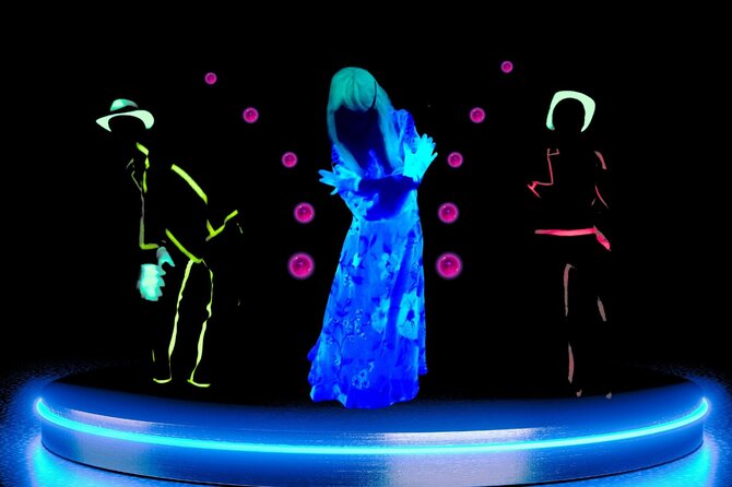 Underground Black Light Theatre Interactive Show in Prague - Music Is Not Background Here, It Drives the Show