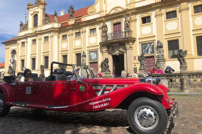 Vintage Cars Prague - Grand City Tour 150min / 1-6 pers. 2,5hrs - Jewish Quarter Stops: Two Synagogues and Different Kinds of Awe