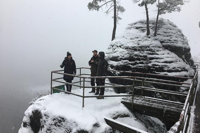 Winterland Tour to Bohemian and Saxon Switzerland from Prague - Stop 2: Pravčická Gate or Tisá Walls, Plus a Warm Drink at the Top